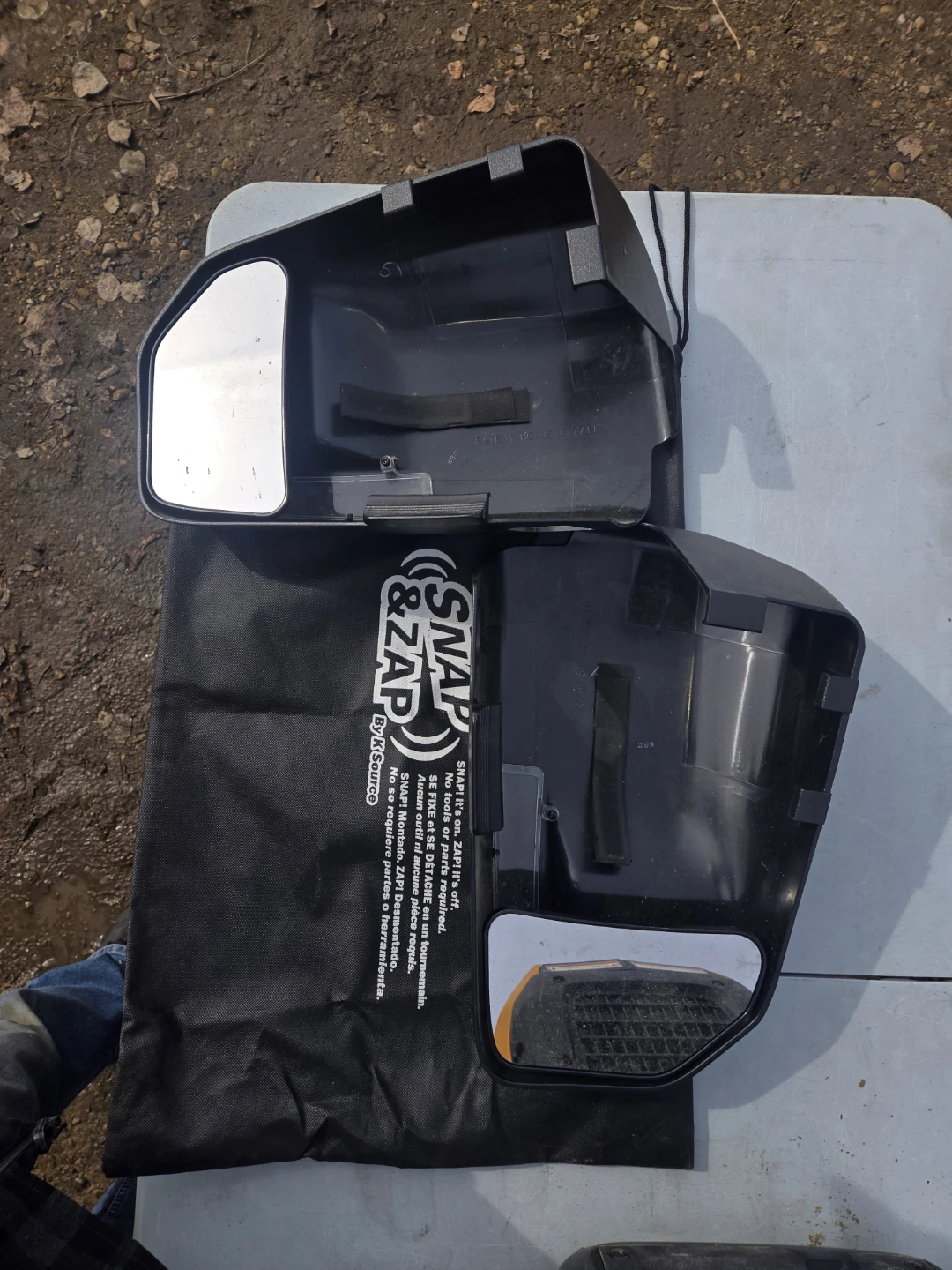 SNAP & ZAP Truck Mirror Covers by K Source