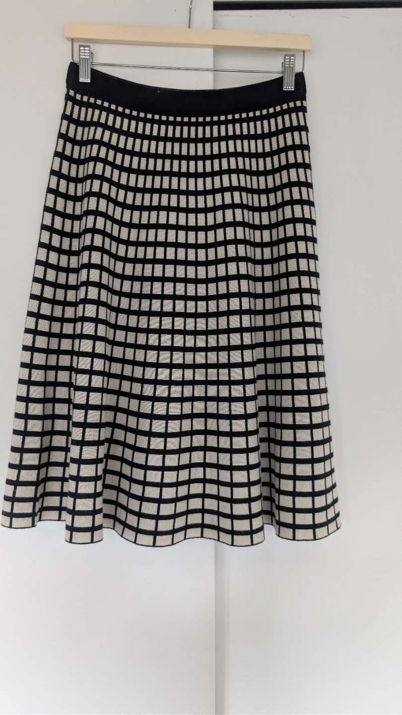 Milano Women's Plaid Knit Skirt Size S