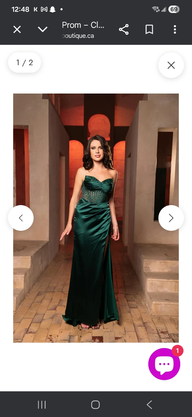 Emerald Green Sequin Corset Prom Dress