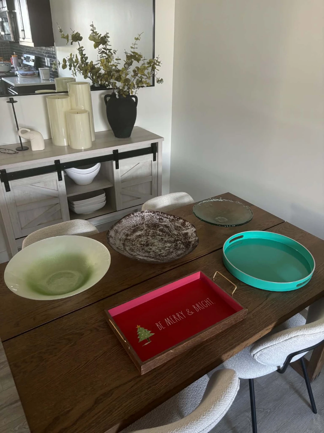 Decorative Trays and Bowl Set