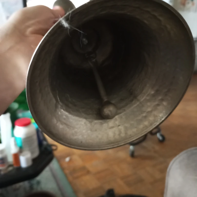 Vintage Wooden Handle Sch🌱ool Bell - photo 4