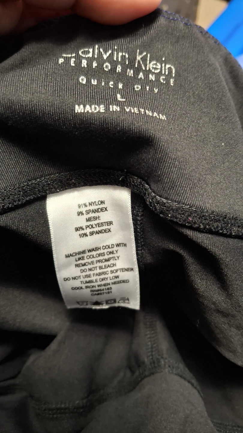 Calvin Klein Performance Black & Purple Leggings Size L - photo 3