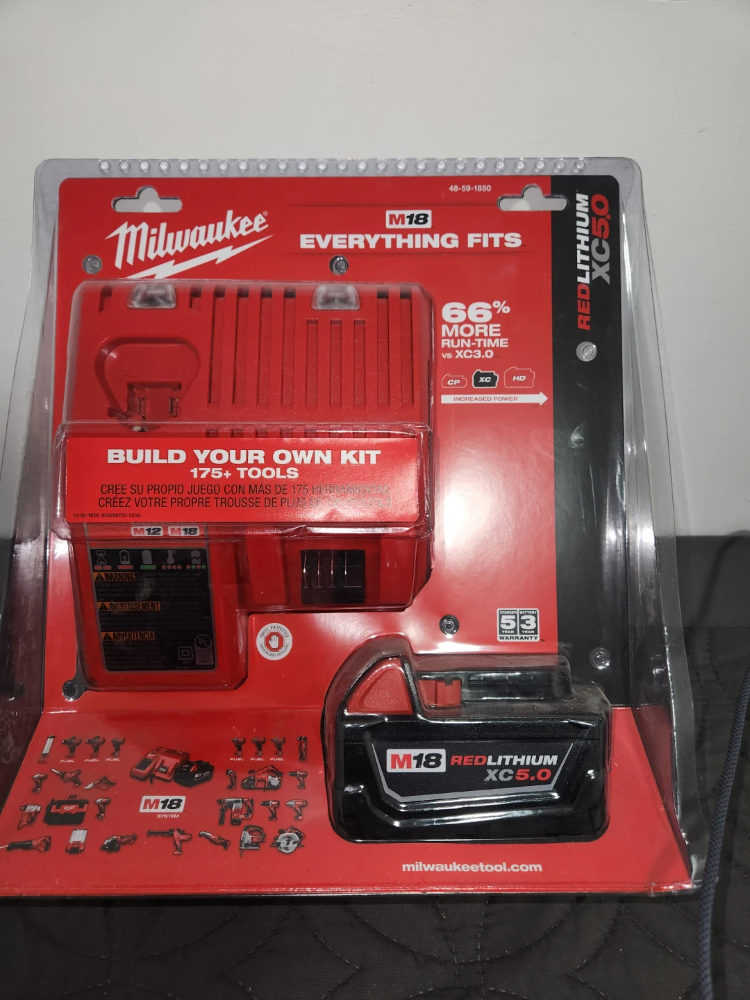 Milwaukee M18 REDLITHIUM XC 5.0 Battery & Power Tool Kit - photo 2