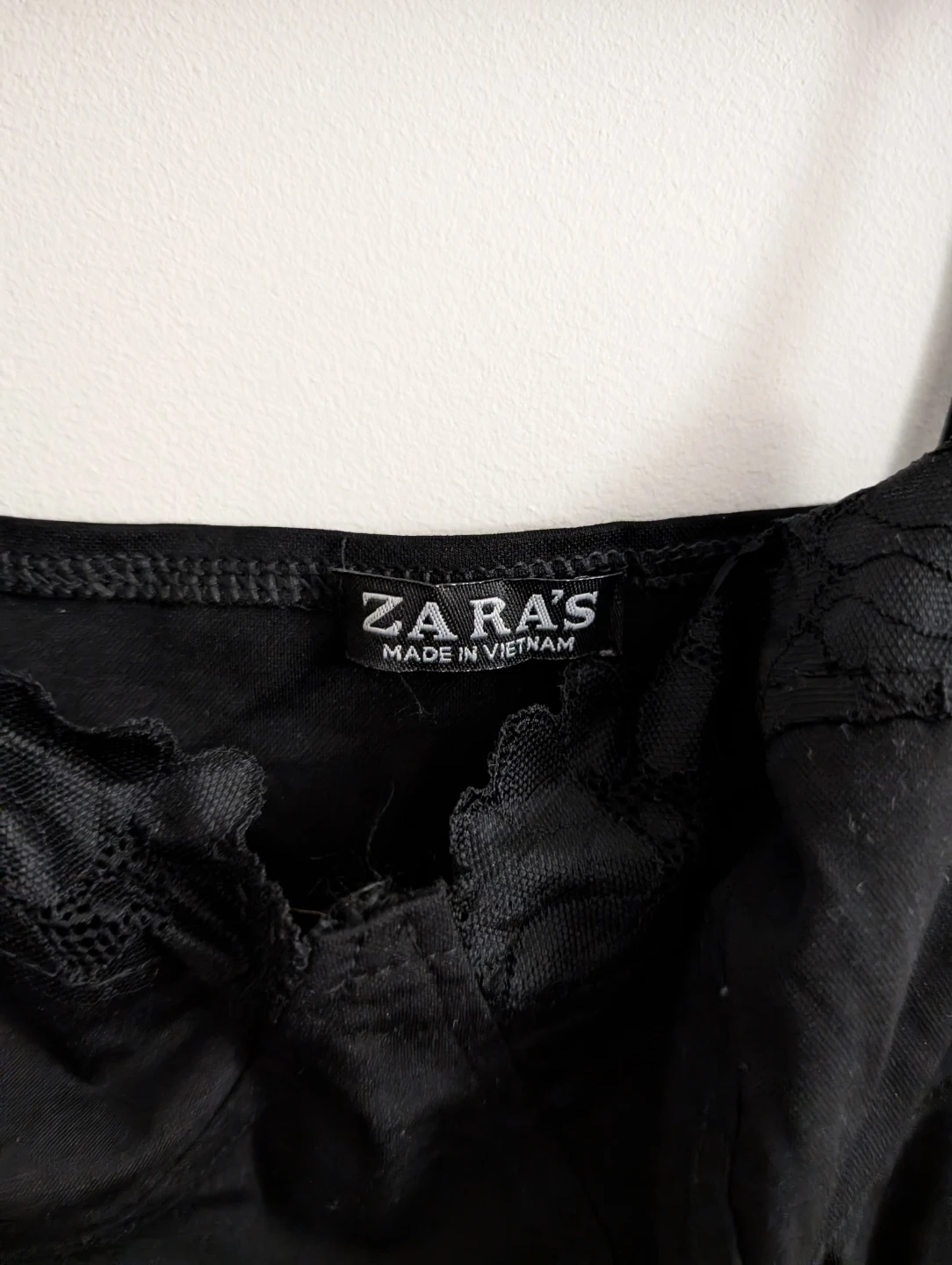 Zara's Black Lace Trim Bodysuit Sexy Inner Wear Stretchable - photo 2