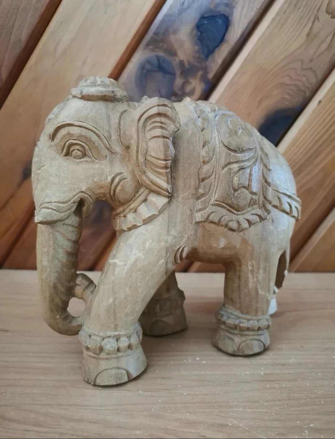 Hand Carved Elephant - photo 2