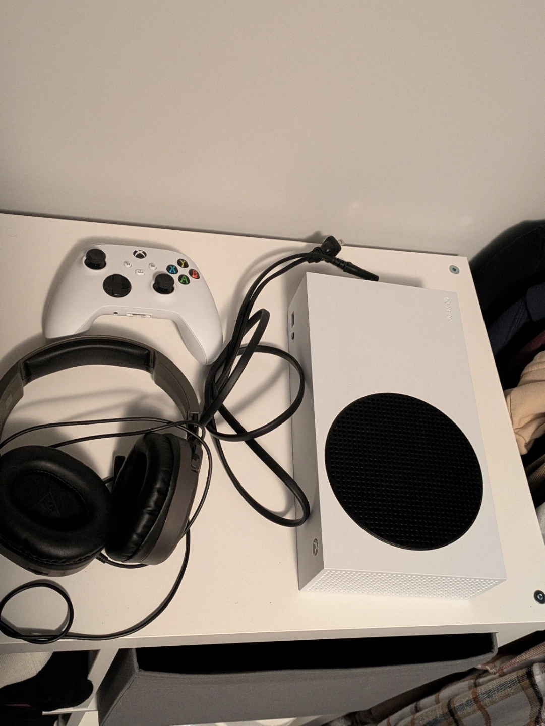 Xbox Series S Console with Controller and Headphones