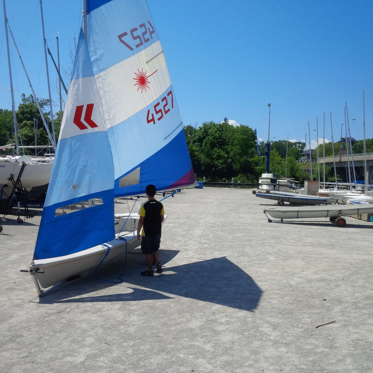Laser  II sailboat