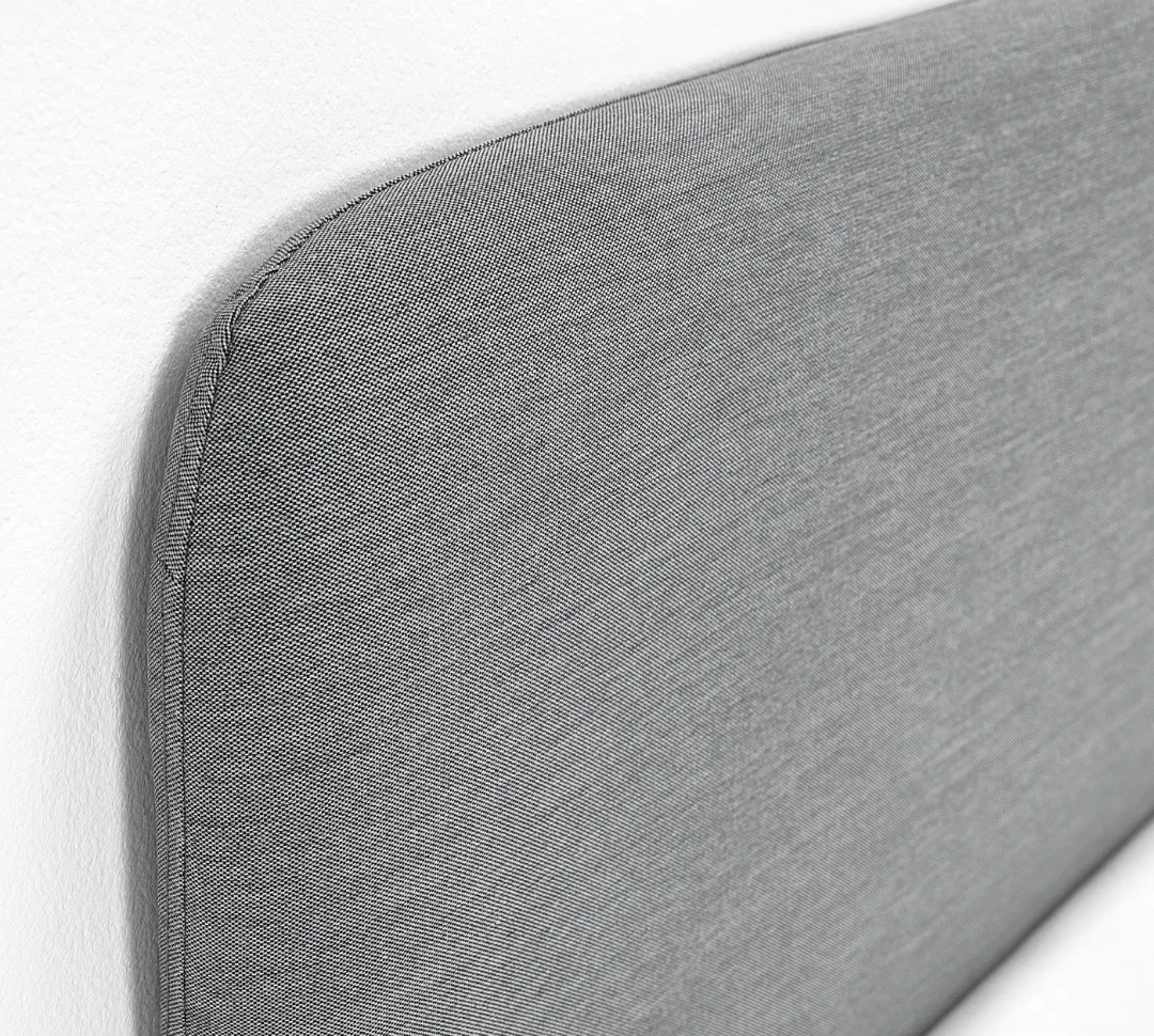 Grey Upholstered Full Size Bed Frame - photo 4