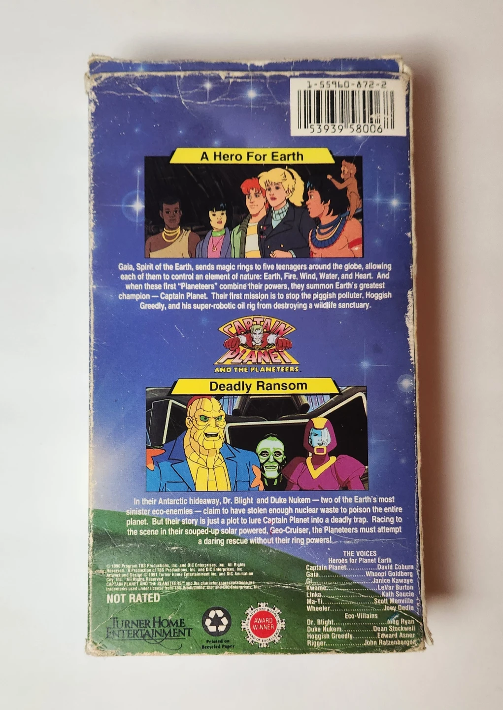 Captain Planet And The Planeteers A Hero For Earth 1990 Vhs Tape - photo 2