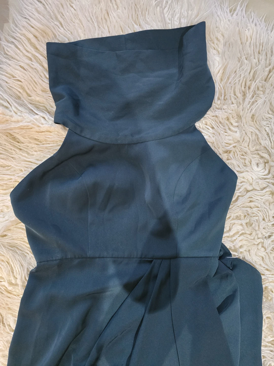 Women's Dark Teal Halter Neck Formal Gown - photo 2