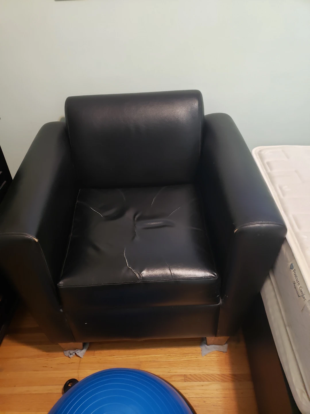 Black Leather Armchair