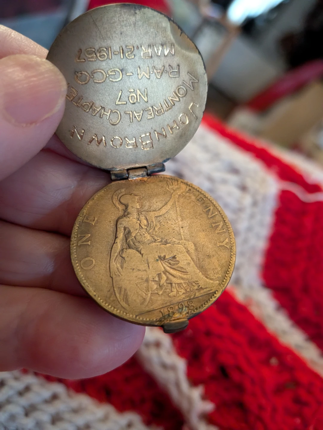 Vintage John Brown Montreal Chapter RAM-GCQ Medal - photo 4