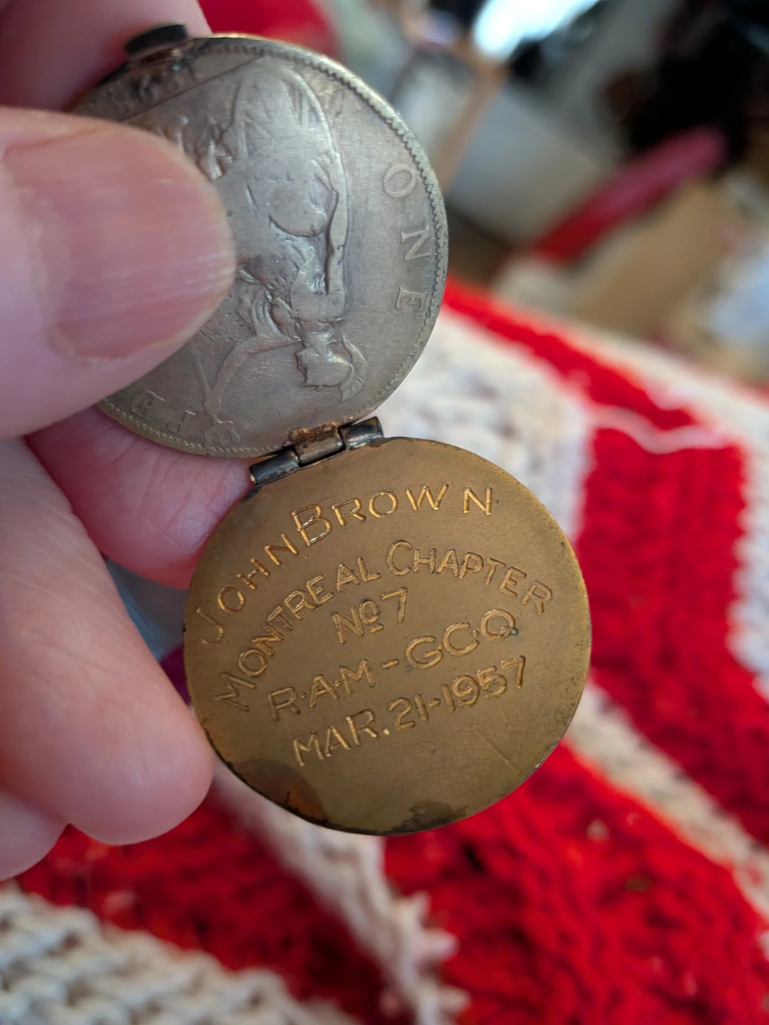 Vintage John Brown Montreal Chapter RAM-GCQ Medal - photo 5