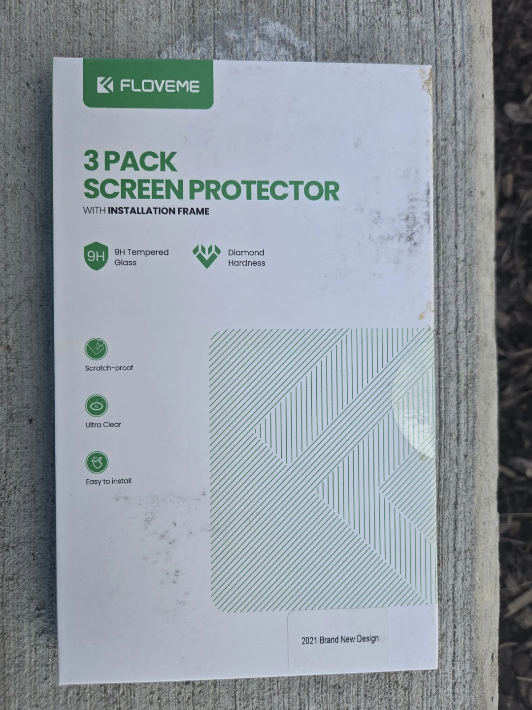 FLOVEME 3 Pack Screen Protector with Installation Frame