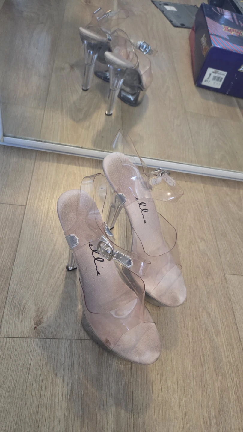 Ellie Clear Platform Heels