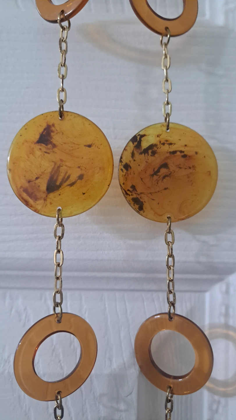 Beaded Necklace with Brown and Amber Tones - photo 2