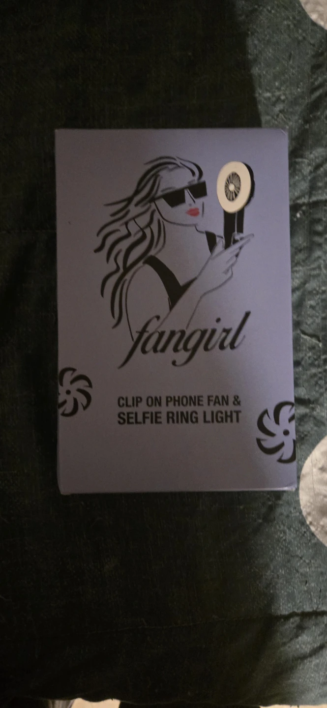 Fangirl Clip-on Phone Fan & Selfie Ring Light