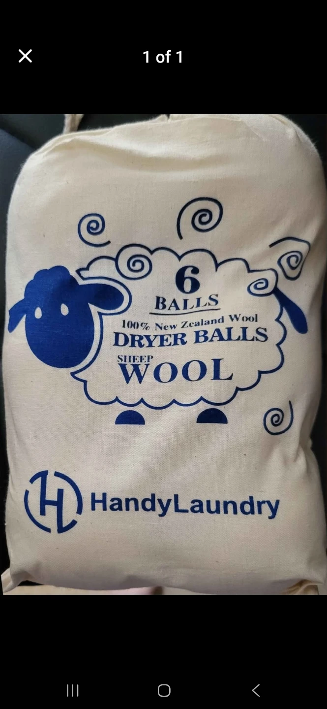 HandyLaundry 6pk 100% New Zealand Wool Dryer Balls