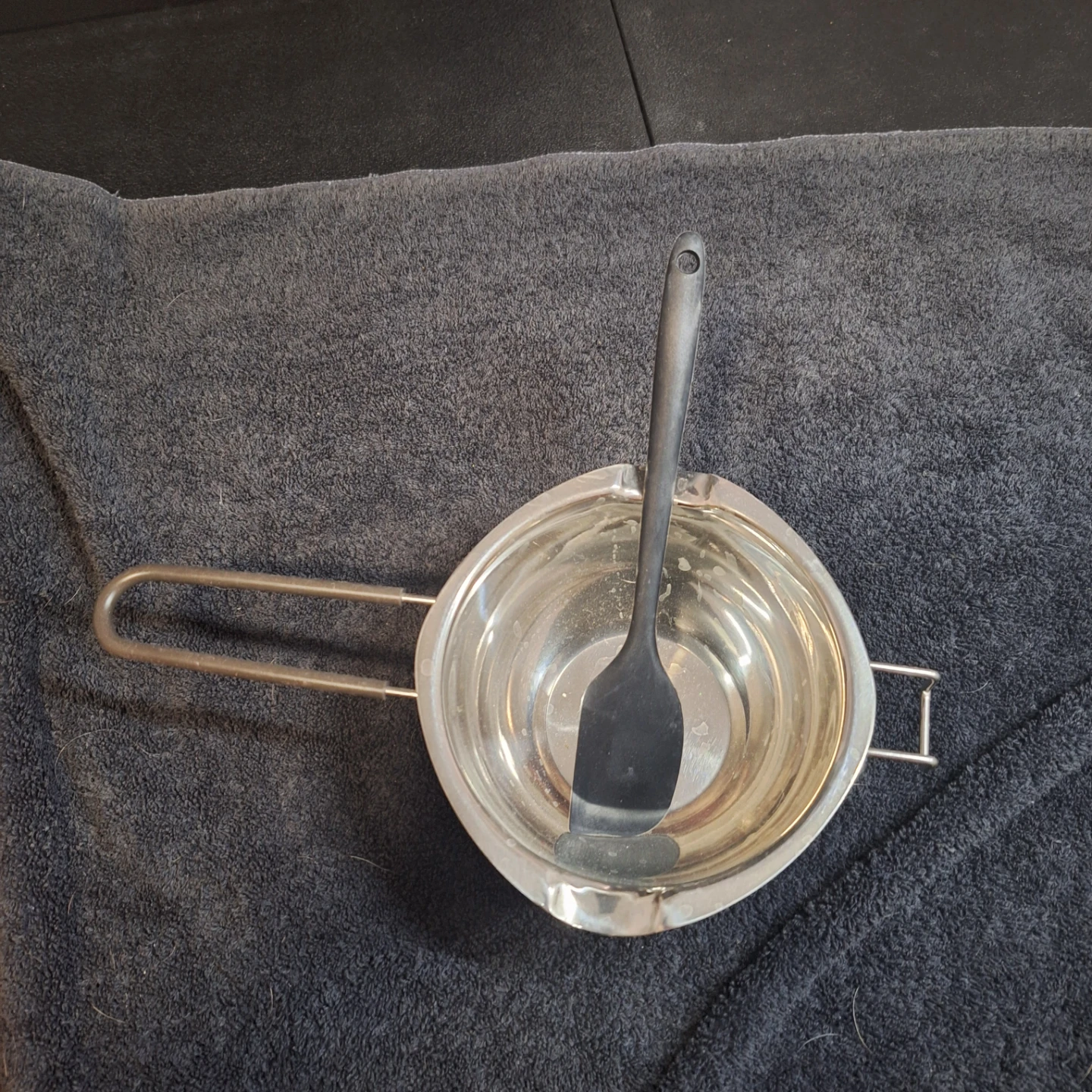 Stainless Steel Double Boiler Pot with Spatula