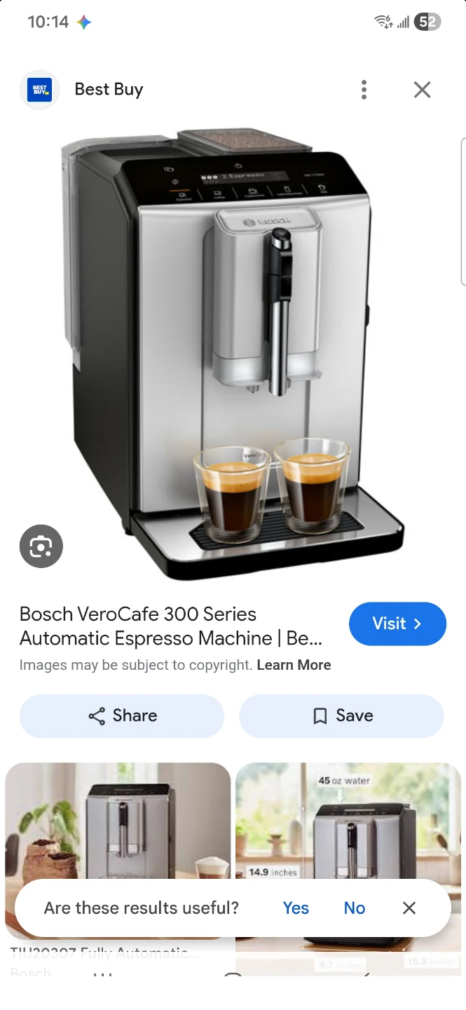 Bosch VeroCafe 300 Series Automatic Espresso Machine