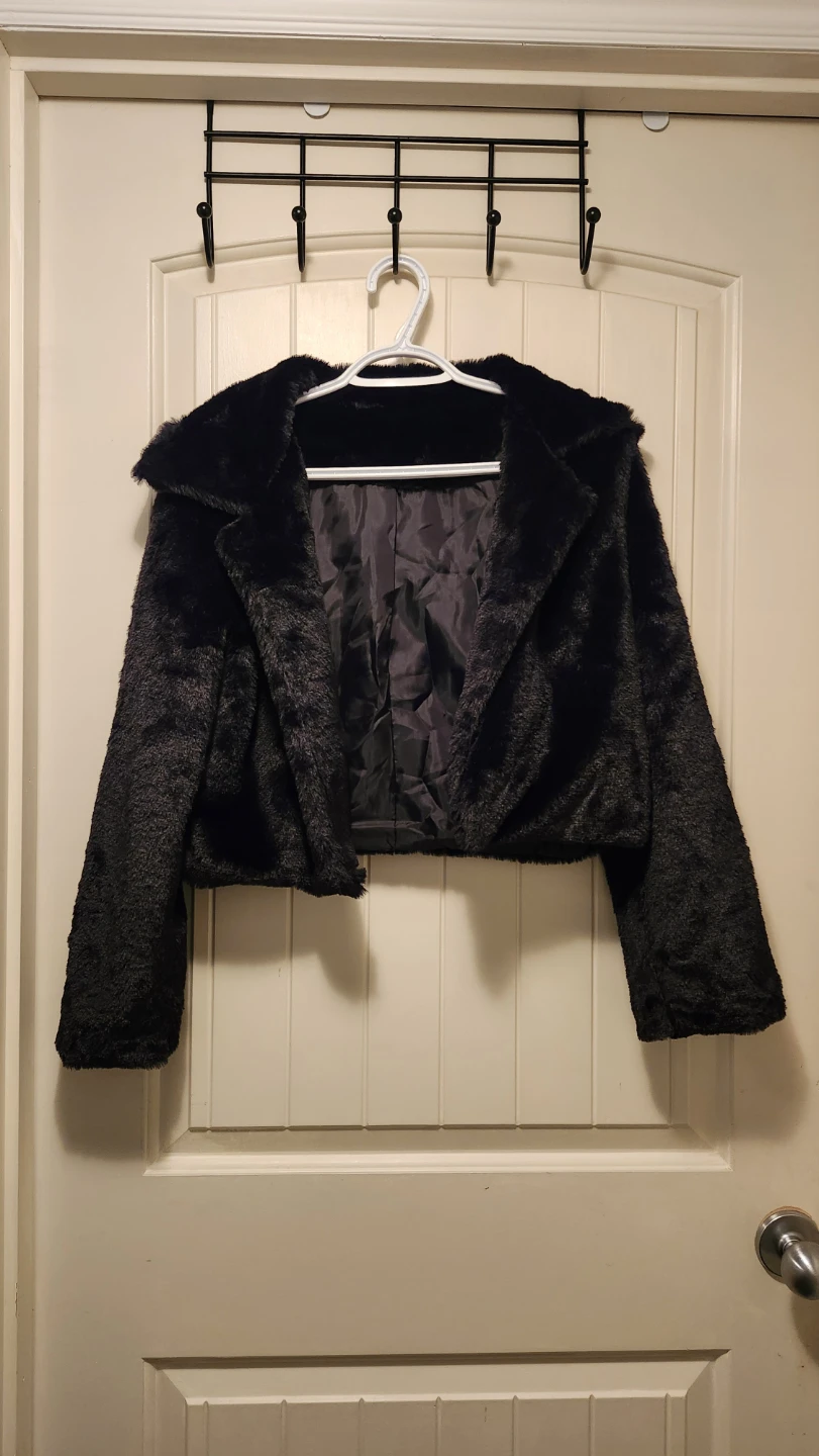 Black Faux Fur Jacket