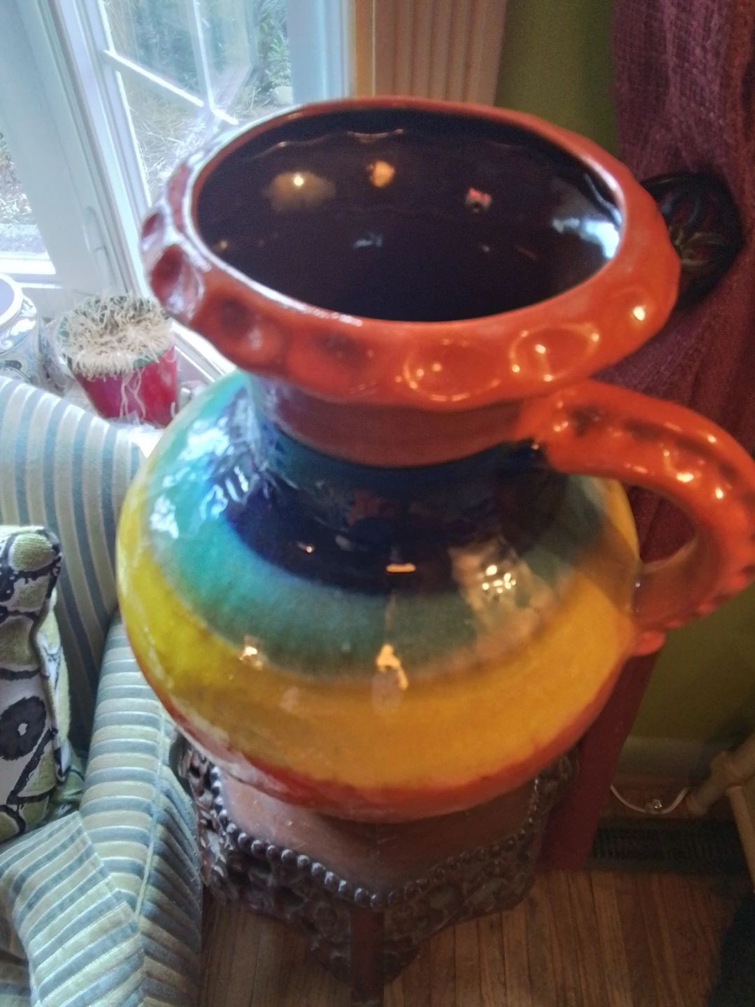 Vintage MCM Carstens Tönnieshof West German Pottery Vase - photo 3