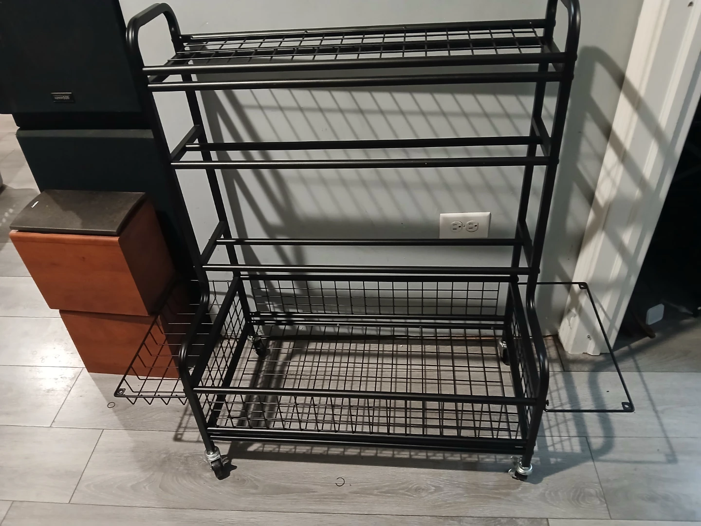 All-in-One Sports Organizer Rack with Wheels - photo 2