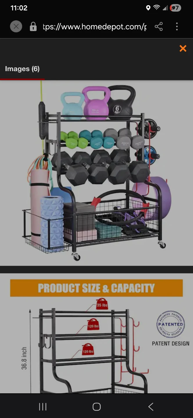 All-in-One Sports Organizer Rack with Wheels - photo 5