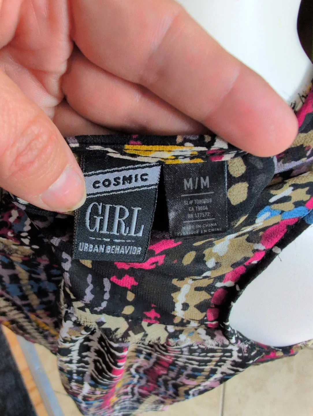 Cosmic Girl Urban Behavior Sheer Plaid Tank Top M/M - photo 5