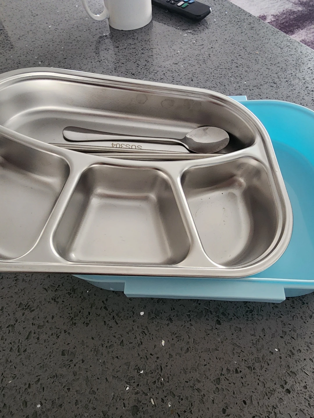 Stainless Steel Bento Lunch Box with Cutlery