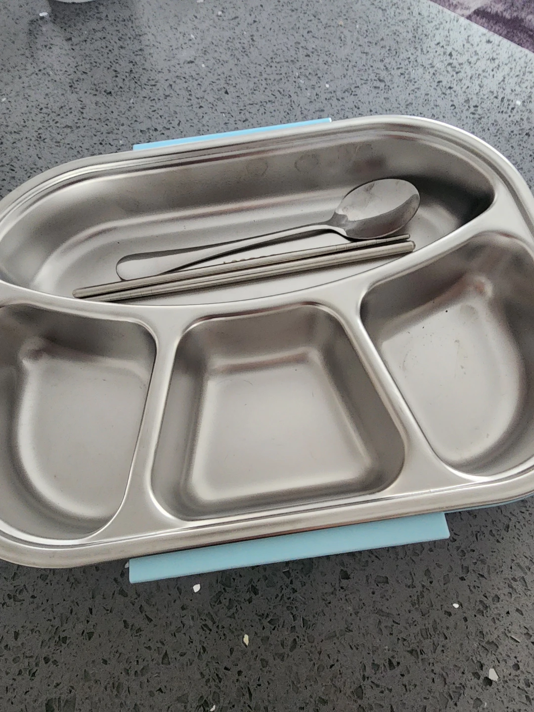 Stainless Steel Bento Lunch Box with Cutlery - photo 3