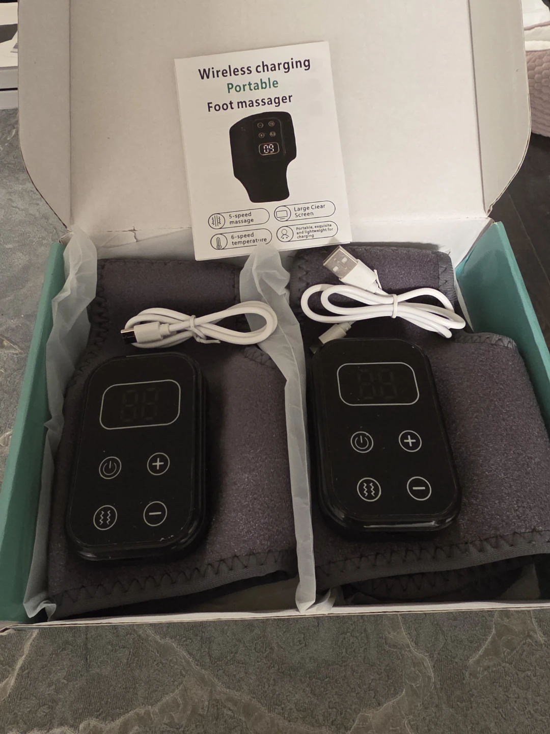 CORDLESS HEATING FOOT MASSAGER - photo 3
