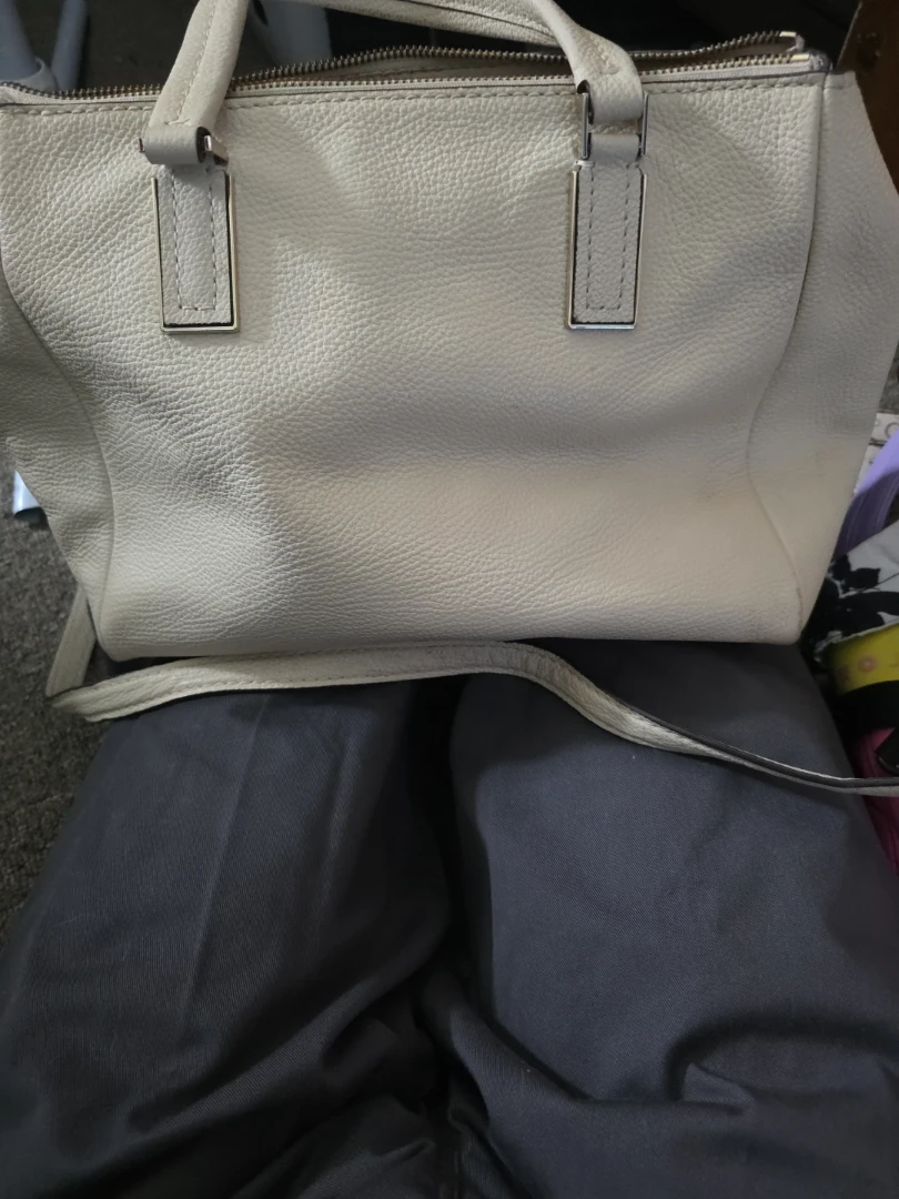 Kate Spade Cream Leather Satchel Purse - photo 2