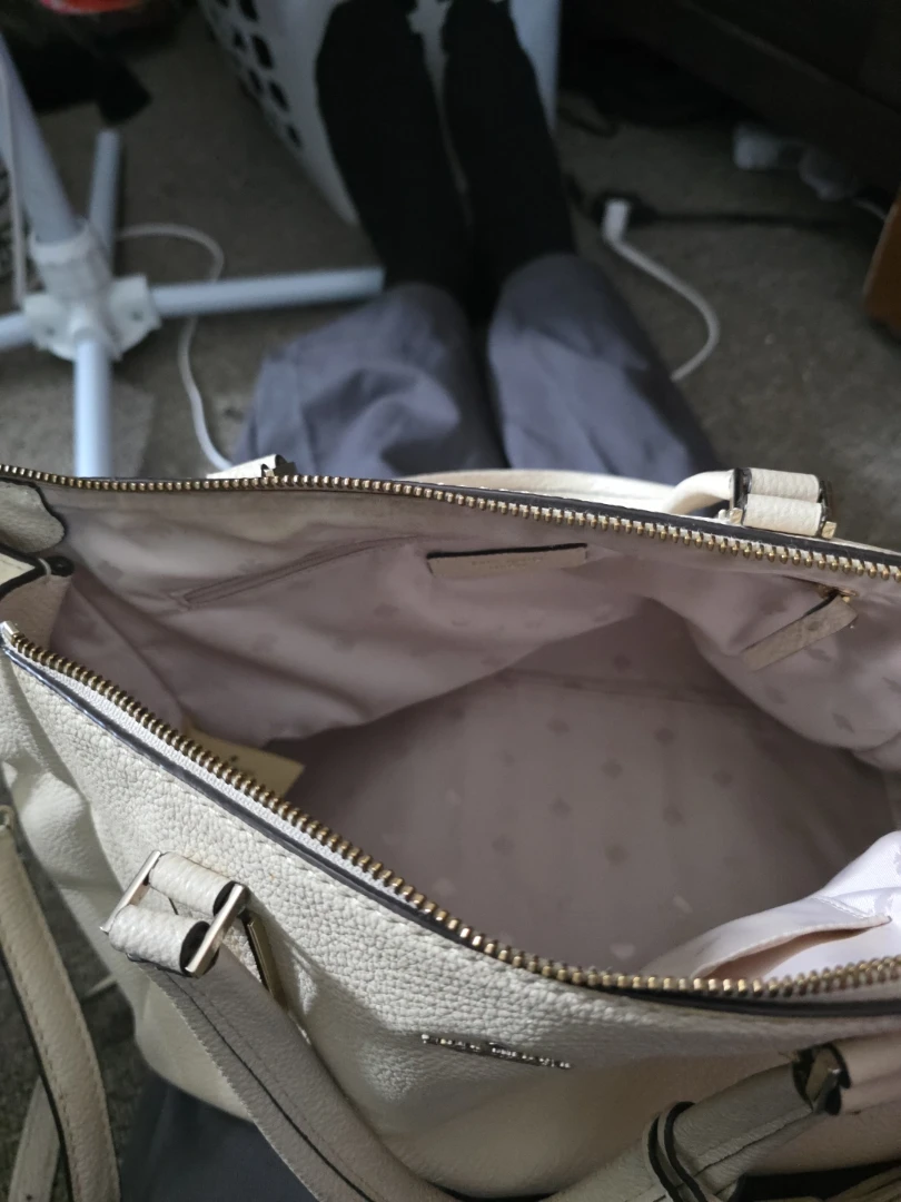 Kate Spade Cream Leather Satchel Purse - photo 3