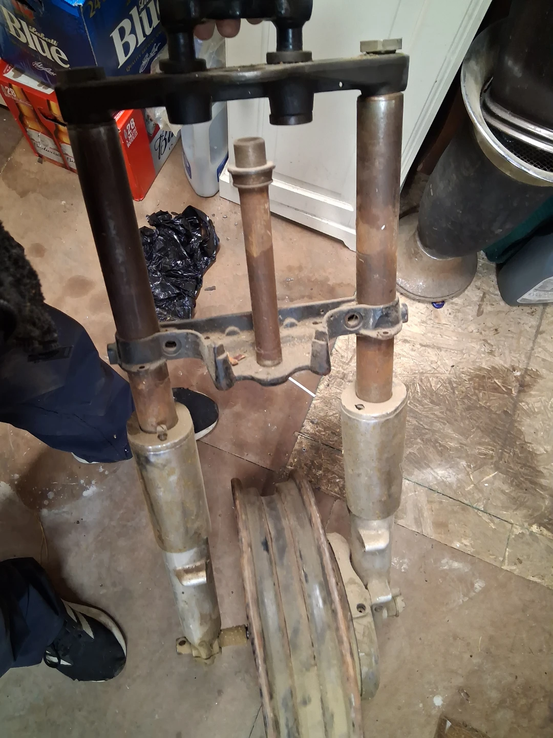 Motorcycle Front Forks with Wheel Assembly - photo 2