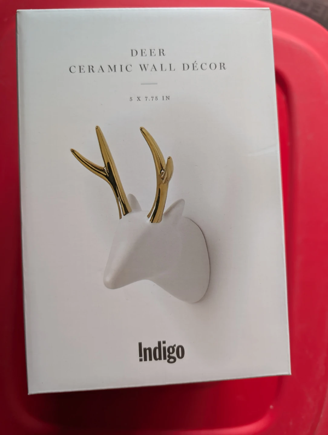 Indigo Deer Ceramic Wall Decor