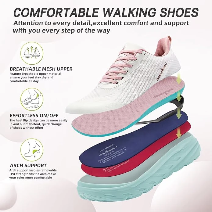 OrthoComfort Women's Arch Support Walking Shoes - photo 3