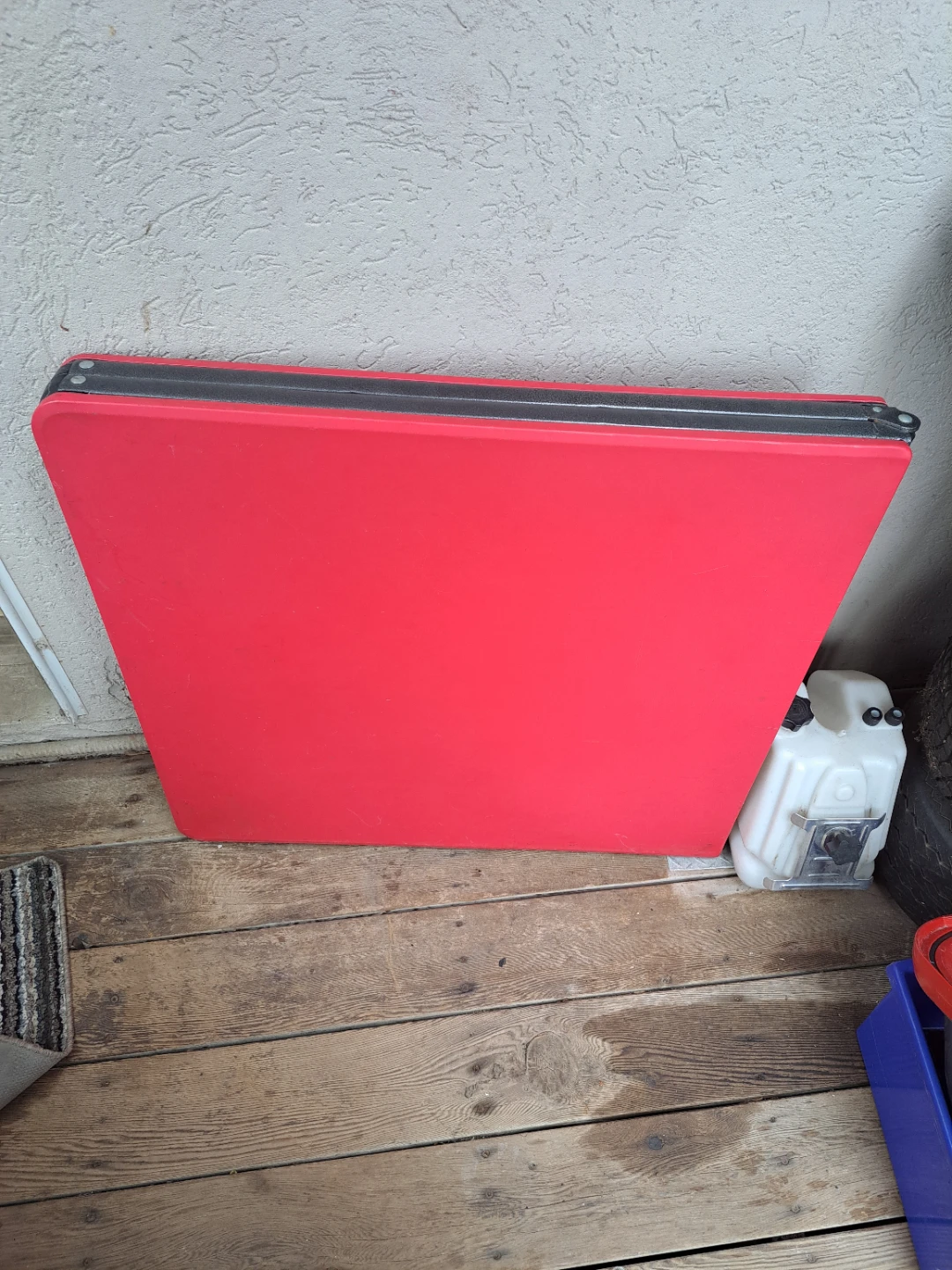 Red Folding Table