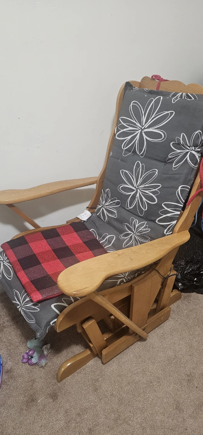 Wooden Glider Rocking Chair