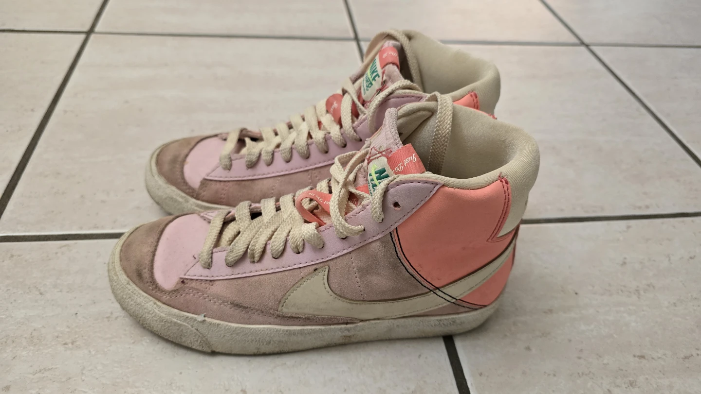 Nike Blazer Mid Kids Shoes Pink Size 4Y