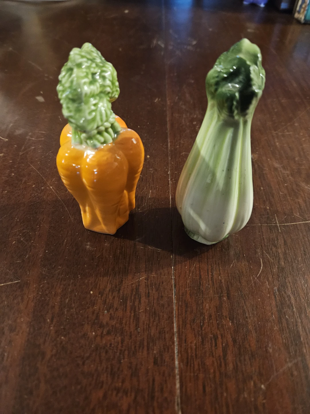 Vegetable Salt and Pepper Shakers (Carrot and Bok Choy) - photo 3