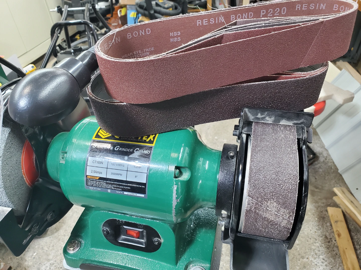 Craftex CT169N Sander & Grinder Combo - photo 4