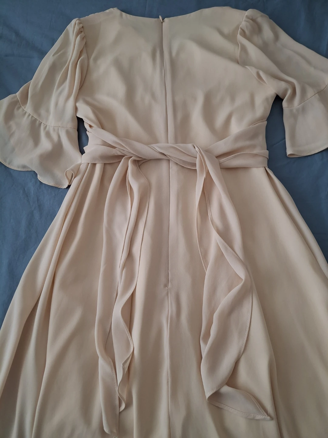 Chiffon Maxi Dress with Bell Sleeves - photo 2
