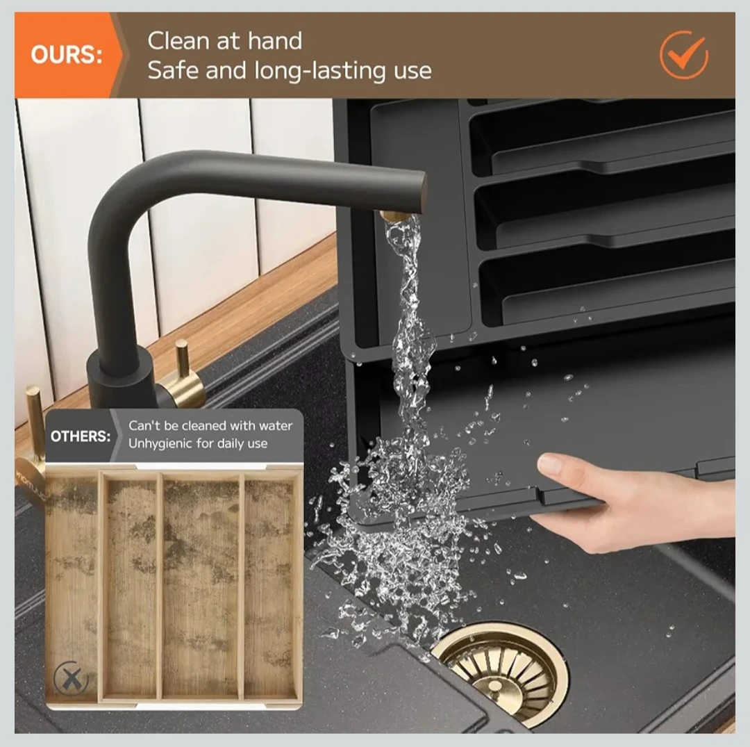 Expandable Drawer Organizer for Silverware, Adjustable Kitc... - photo 5
