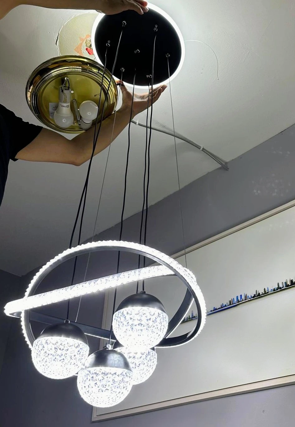 Modern Acrilic Pendant Chandelier - photo 2
