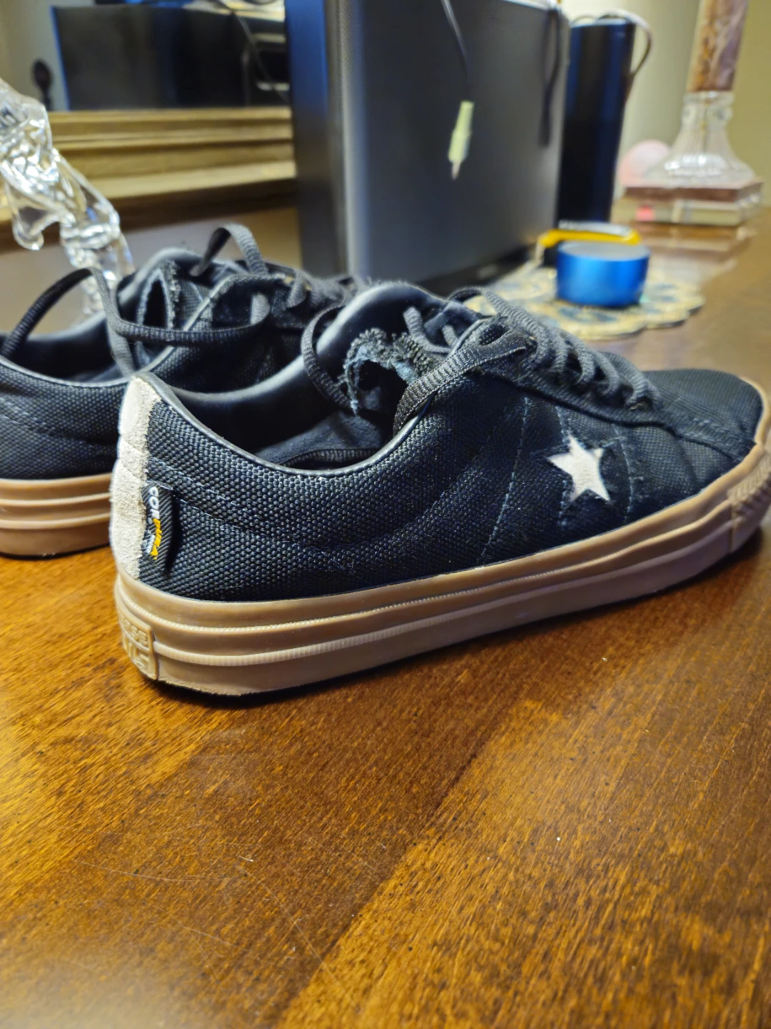 Converse One Star Pro Shoes Black/Gum - photo 3