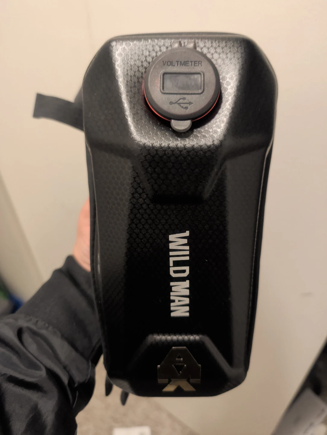 Wild Man Bicycle Bag with Voltmeter and battery pack