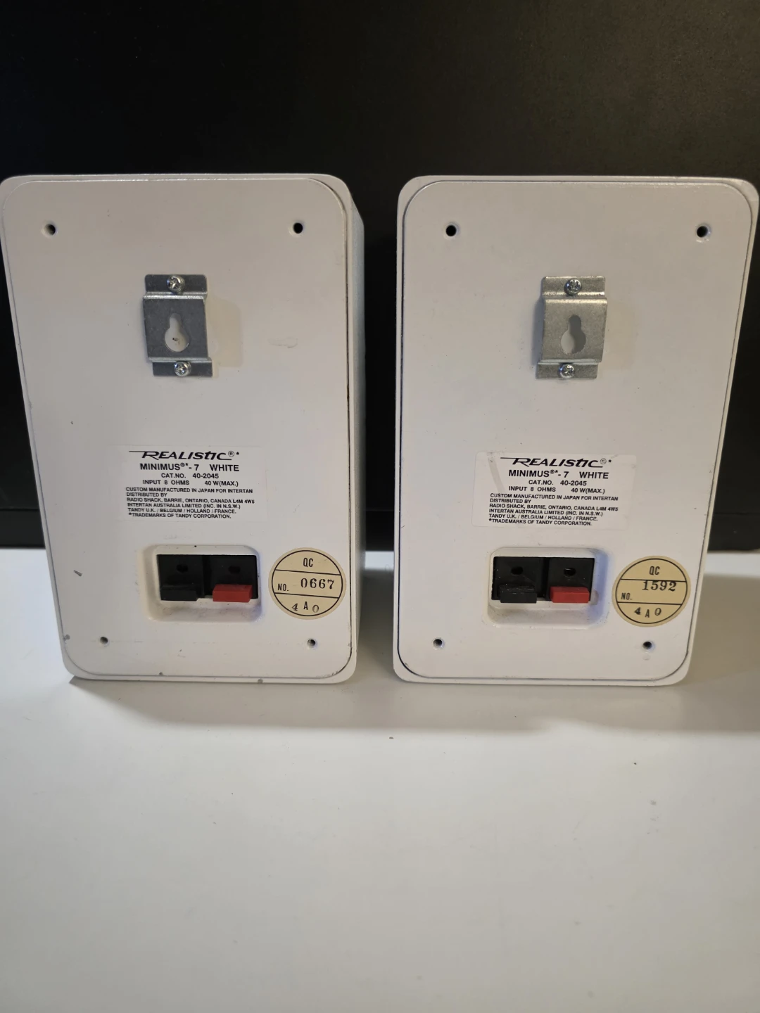 Realistic Minimus-7 White Speakers (Pair) - photo 2