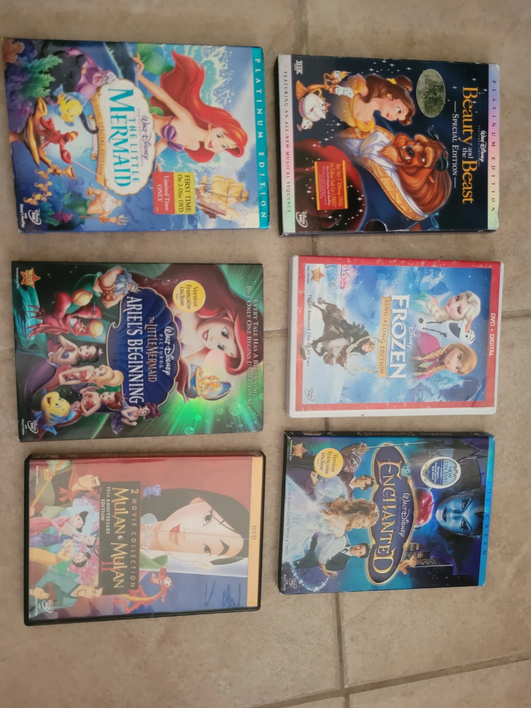Disney Princess  DVDs