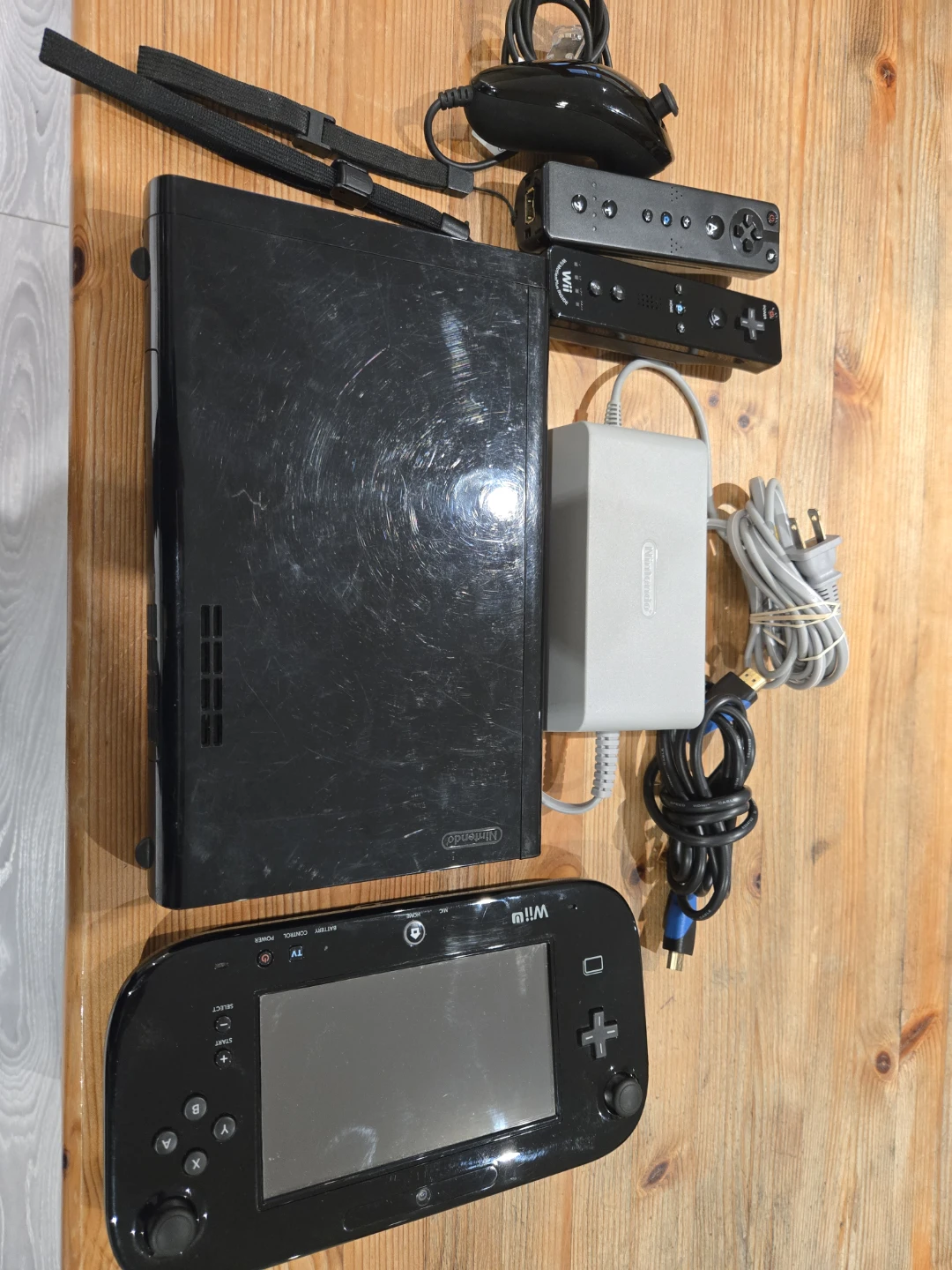 Nintendo Wii U Console with Controllers and Accessories